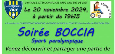 SOIRÉE BOCCIA