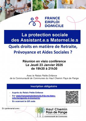 RÉUNION D'INFORMATION - ASSISTANTS MATERNELS